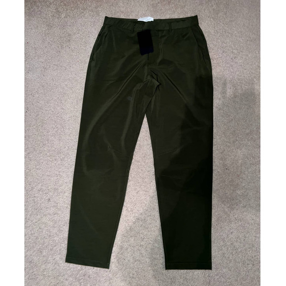 New Fabletics Mens The Only Pant Modern Slim Fit Olive Green size L - Picture 4 of 11